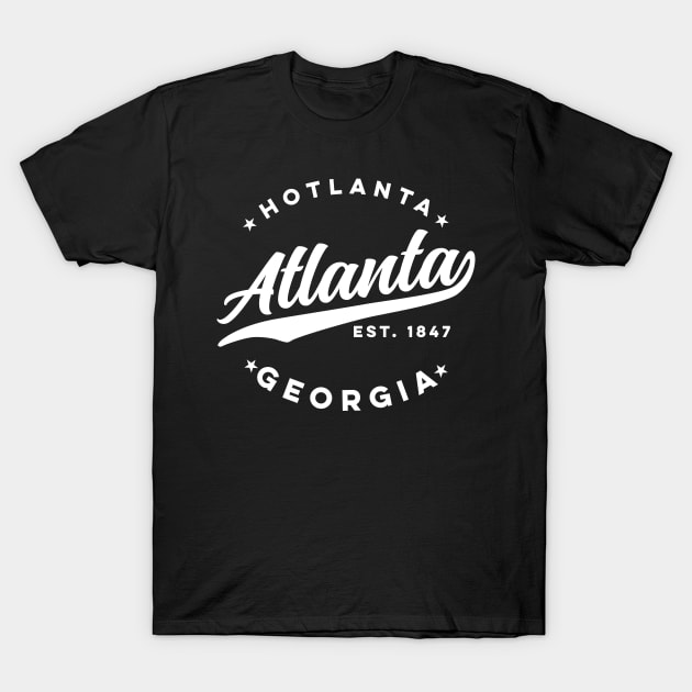 Hotlanta Atlanta Georgia USA City Vintage Athletic T-Shirt by DetourShirts